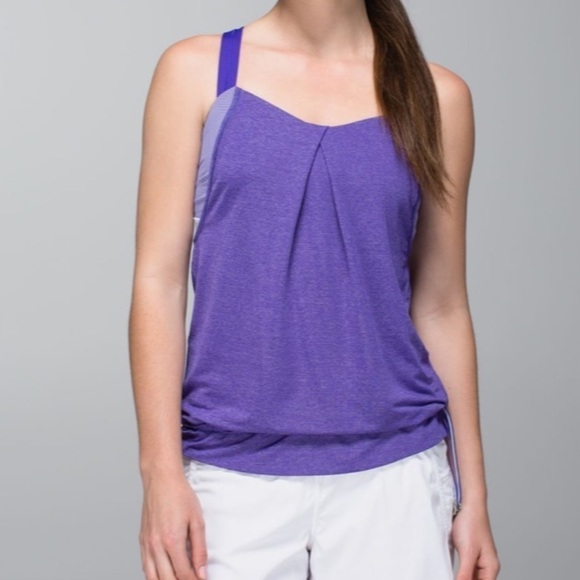 Lululemon Rest Less Tank Heathered Bruised Berry - Picture 1 of 6